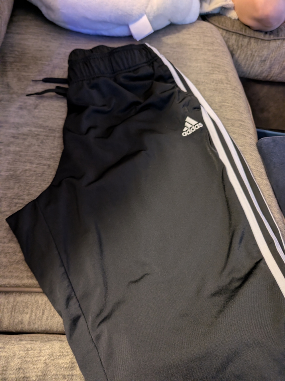 adidas Womens 3-Stripe Joggers with White Logo